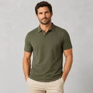 Miniatura — Camisa Polo Verde Militar