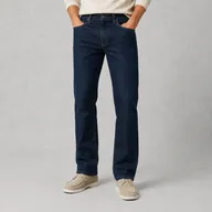 Miniatura — Calça Jeans Reta Azul Escuro